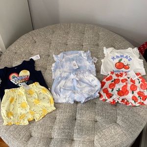Gap NEW baby girl outfits 3-6 months